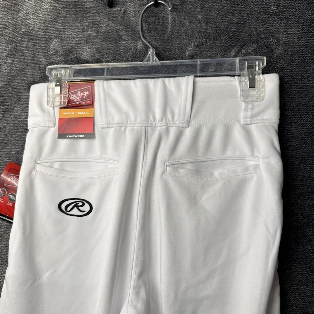 NWT Rawlings Baseball Pants Men Small White Knicker BP150K Piping Cobra Logo